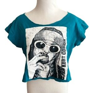 Kurt Cobain Crop T-Shirt